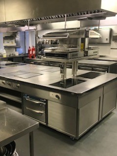 Induction cooking Island suite at South Lodge Hotel