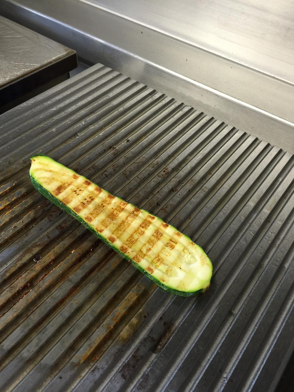 French Plancha Cooking Example Ribbed Finish